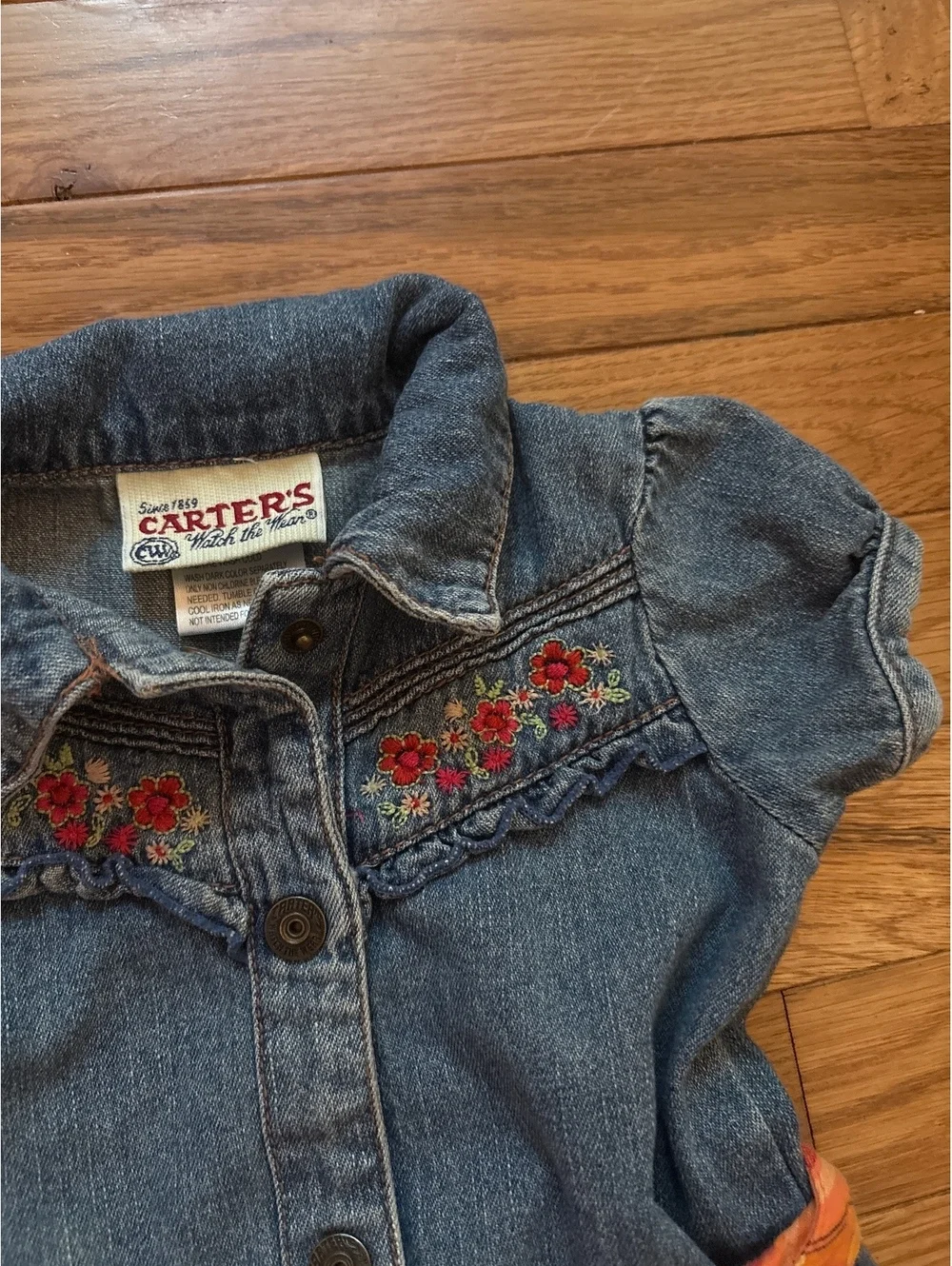 N/A denim tiered